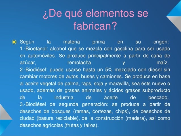 La instalación por la mezcla de las gasolinas