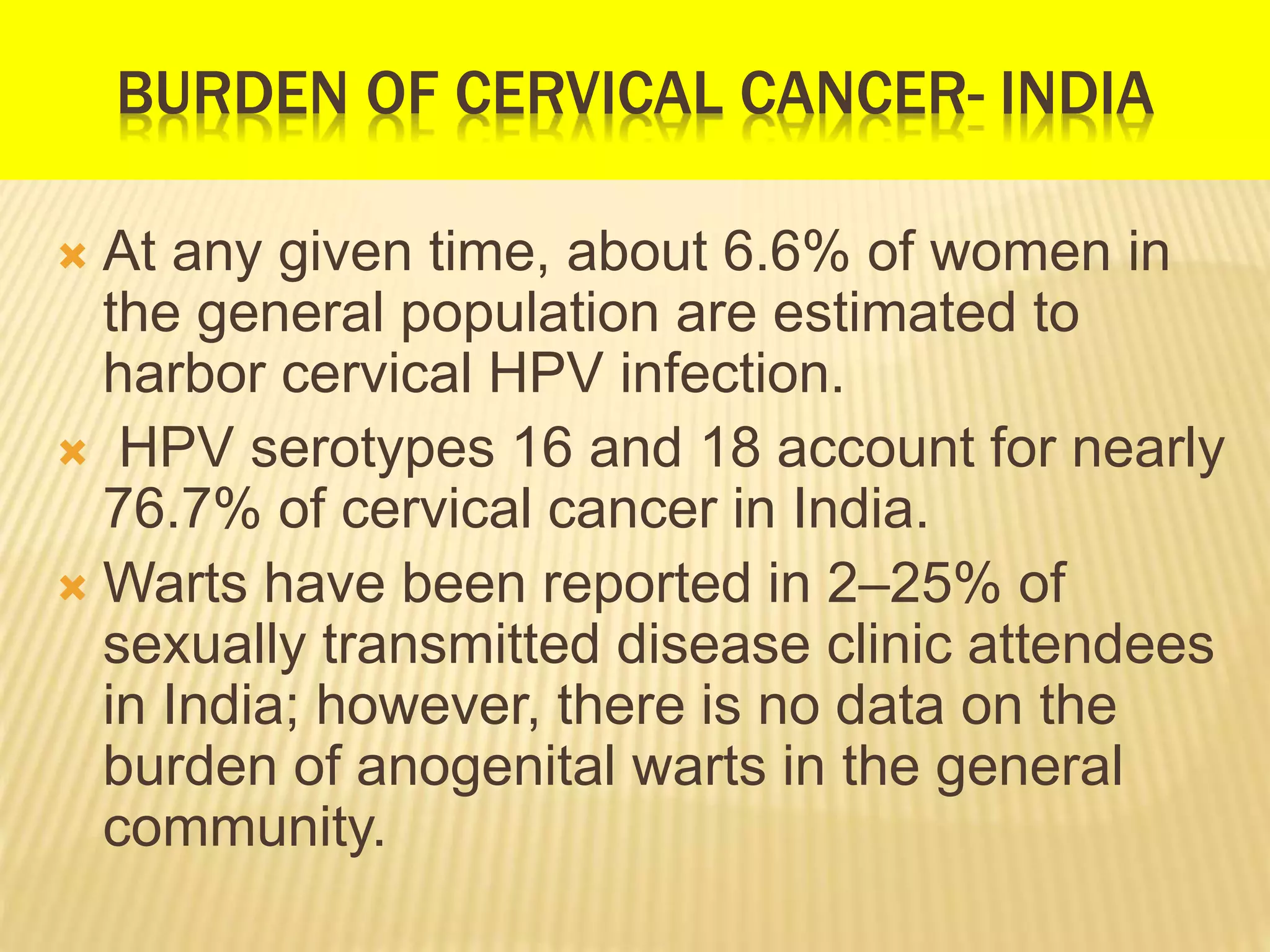 Epidemiology of Cervical cancer | PPTX