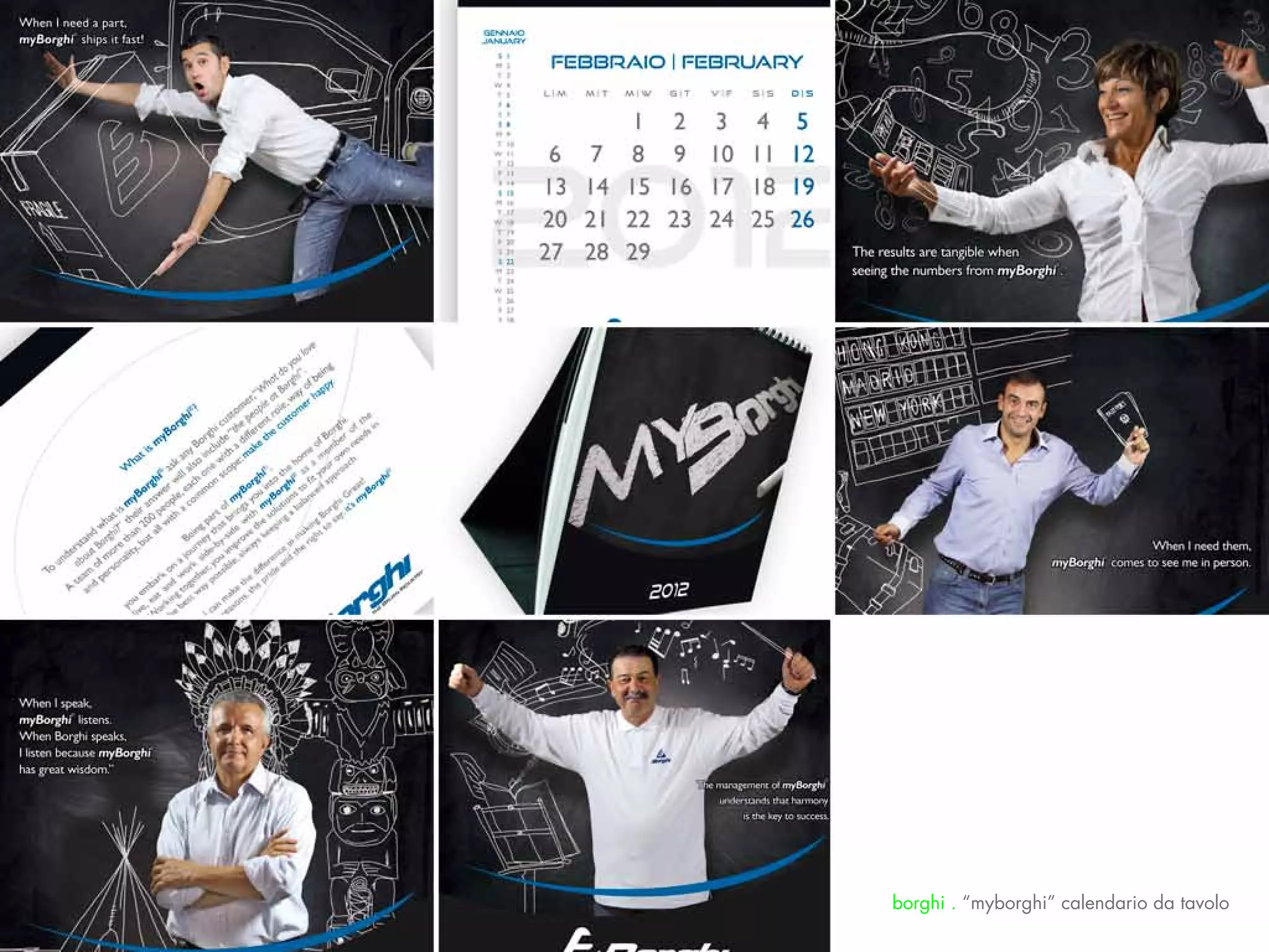 borghi . “myborghi” calendario da tavolo
 