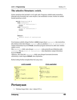 C/C++ programming | PDF