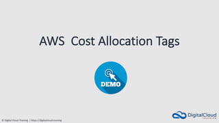 © Digital Cloud Training | https://digitalcloud.training
AWS Cost Allocation Tags
 