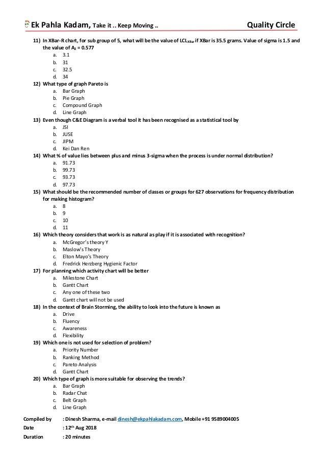 NCQC 2018 Knowledge Test _ Sample Paper 1