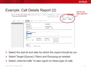 Avaya IP Office Customer Call Reporter | PDF