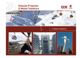 Solução Proposta
O Modal Teleférico
O Modal Teleférico
 