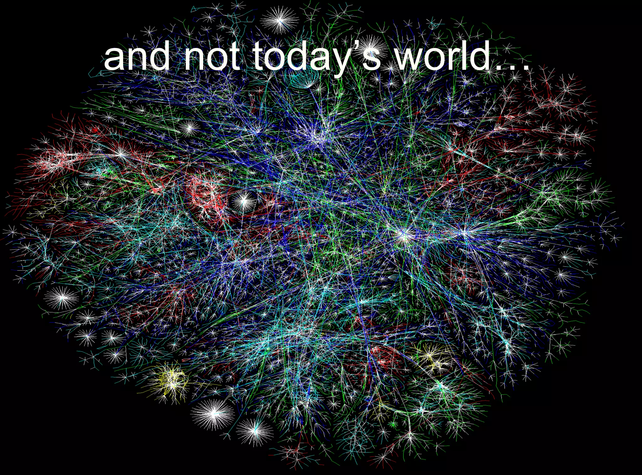and not today’s world…
 