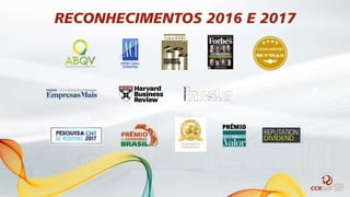 RECONHECIMENTOS 2016 E 2017
 