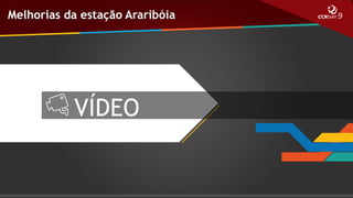 Melhorias da estação Araribóia

VÍDEO

 