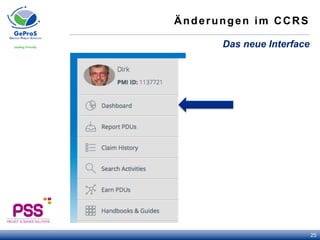 Änderungen im CCRS
Das neue Interface
25
 