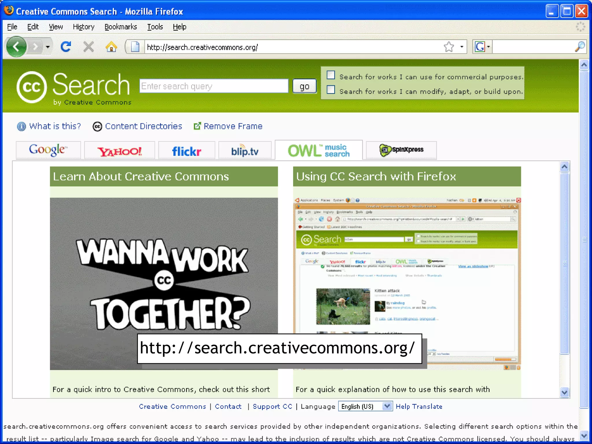 http://search.creativecommons.org/ 