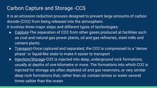 Carbon capture and storage | PPTX