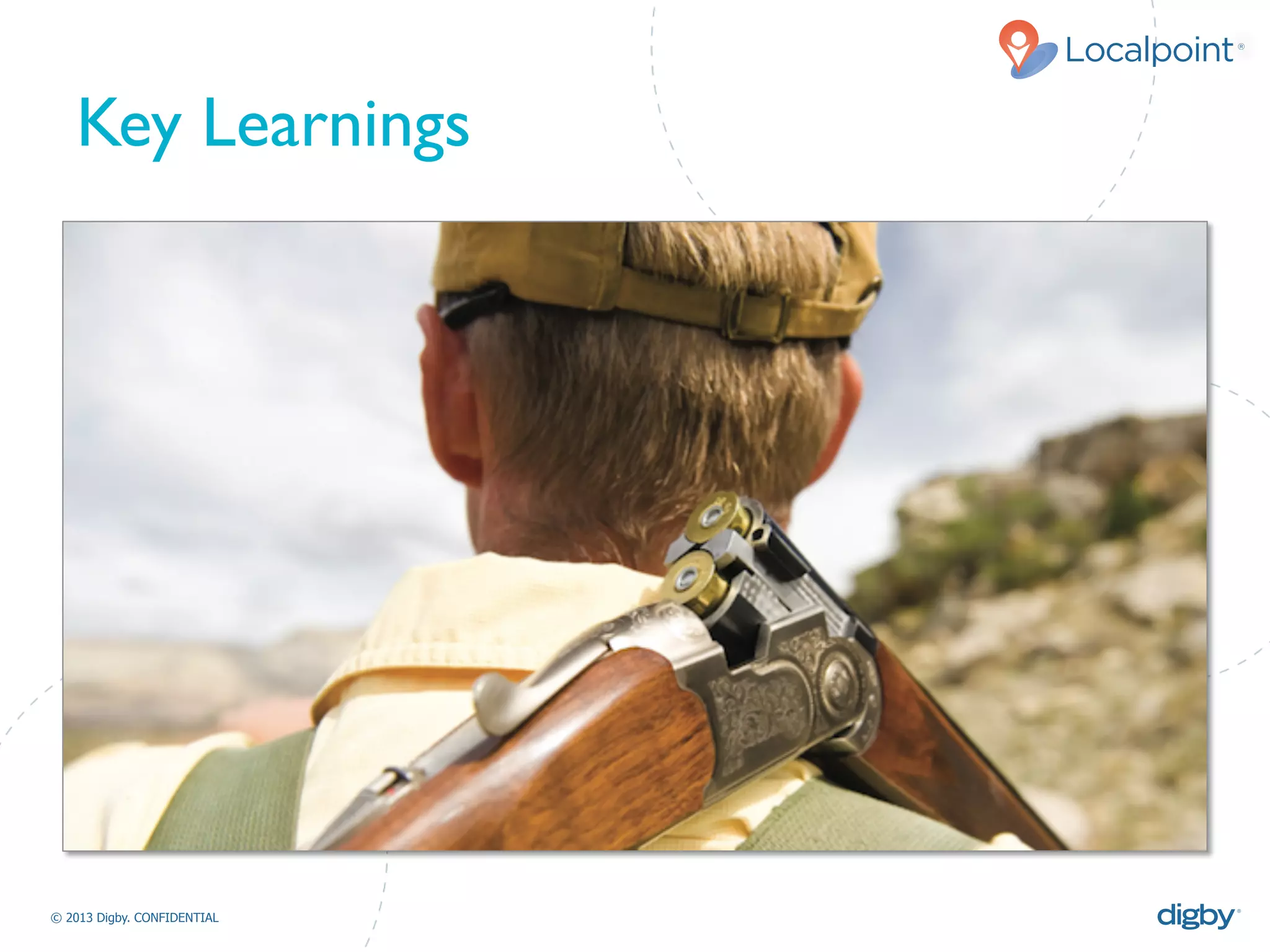 Localpoint®
© 2013 Digby. CONFIDENTIAL	
  
Key Learnings	

 
