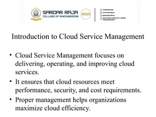 ccs336 unit III.pptx cloud service management | PPTX