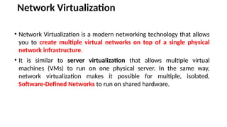 CCS372 Unit 3.pptx - VIRTUALIZATION : NETWORK | PPTX