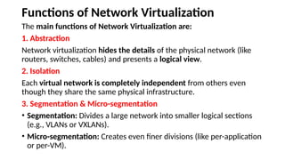 CCS372 Unit 3.pptx - VIRTUALIZATION : NETWORK | PPTX