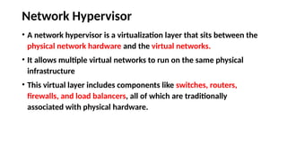 Hypervisor Switch CCS372 Unit 3.pptx - VIRTUALIZATION : NETWORK | PPTX