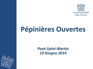 Pépinières Ouvertes
Pont-Saint-Martin
19 Giugno 2014
 