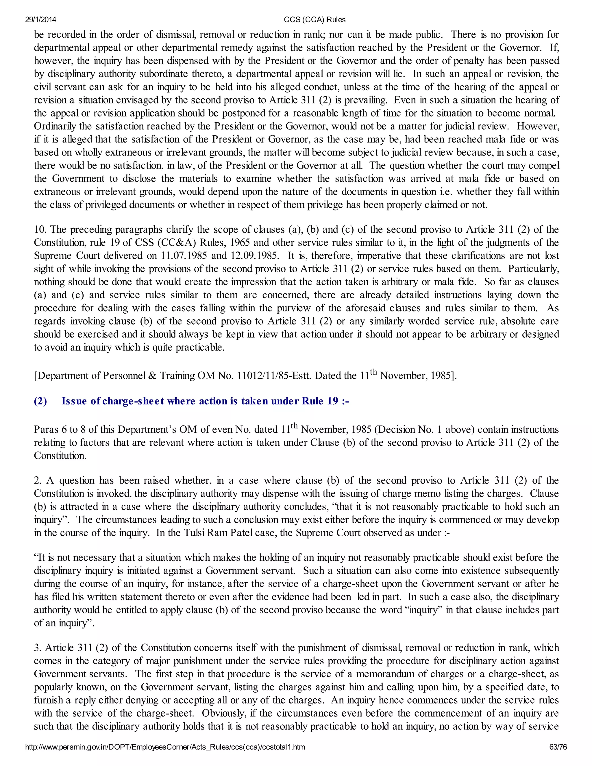 Dopt Leave Rules.pdf Ccs (cca) rules | PDF