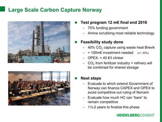 Carbon Capture and Storage in the Cement Industry | PDF