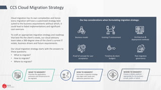 Cloud Migration - CCS Technologies (P) Ltd. | PDF