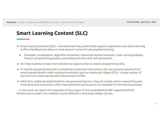 Integrating Smart Learning Content in Project-Based Python Programming ...