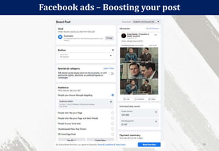 Facebook ads – Boosting your post
36
 