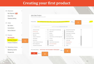Creating your first product
235
1
2
3
4
 