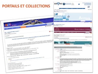 PORTAILS ET COLLECTIONS
 