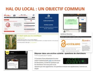 HAL OU LOCAL : UN OBJECTIF COMMUN
 