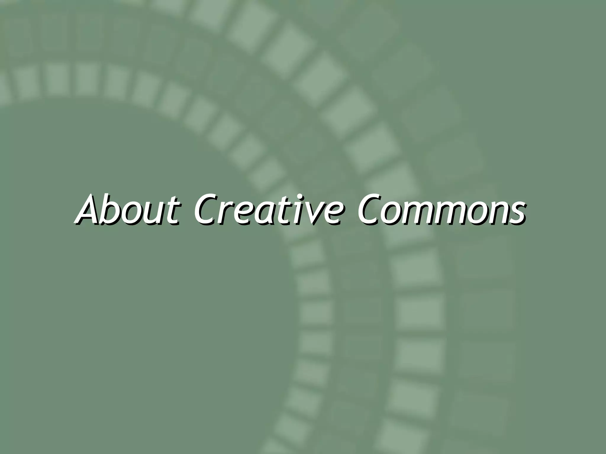 About Creative Commons 