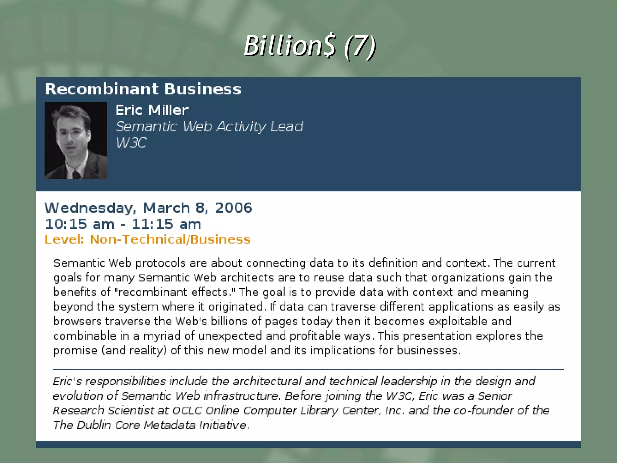 Billion$ (7) 