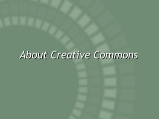 About Creative Commons 
