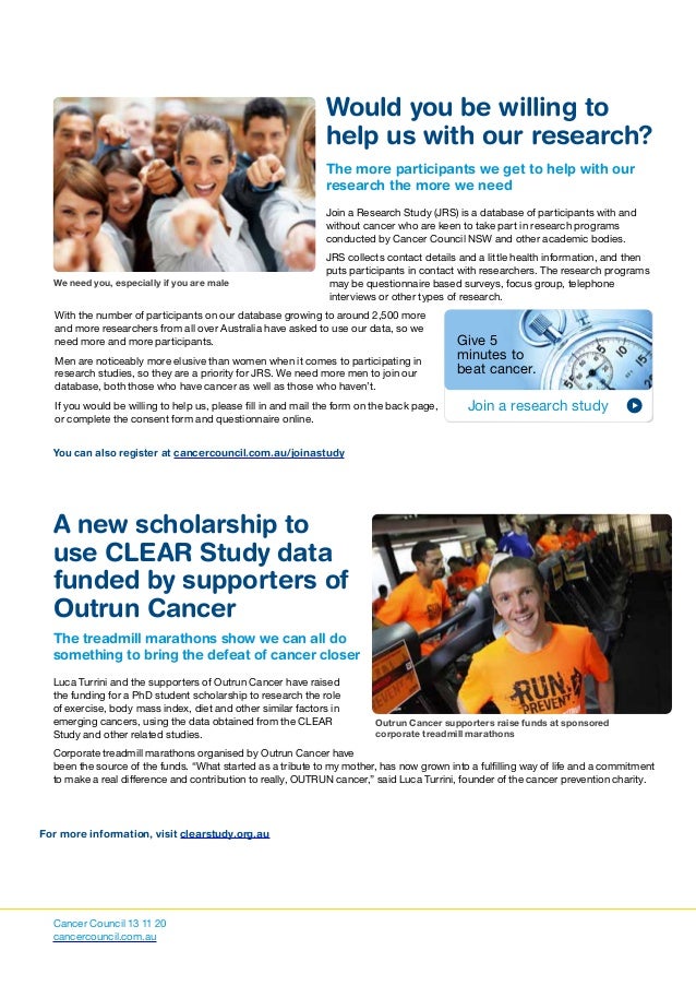Cancer Council Nsw Research Report Newsletter Sept 2014