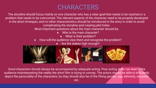 Storyline Focus Order Example A2 Level Media Studies Codes & Conventions of Short Film | PPTX
