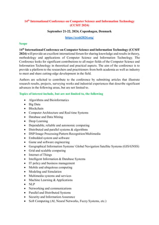 14th International Conference on Computer Science and Information ... image.