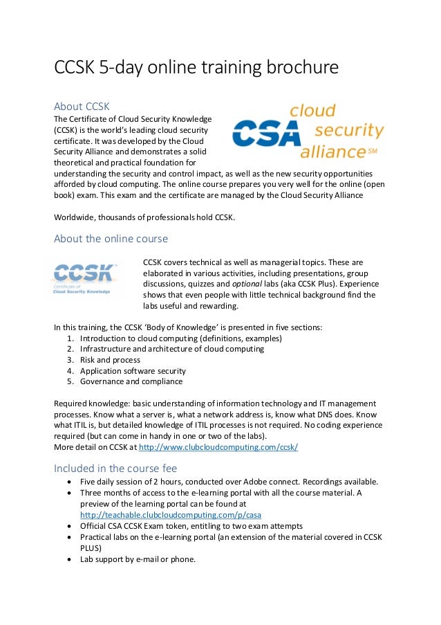 CCSK Fragenkatalog