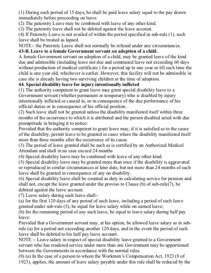 ccs leave rule 1972 asurion affidavit form verizon