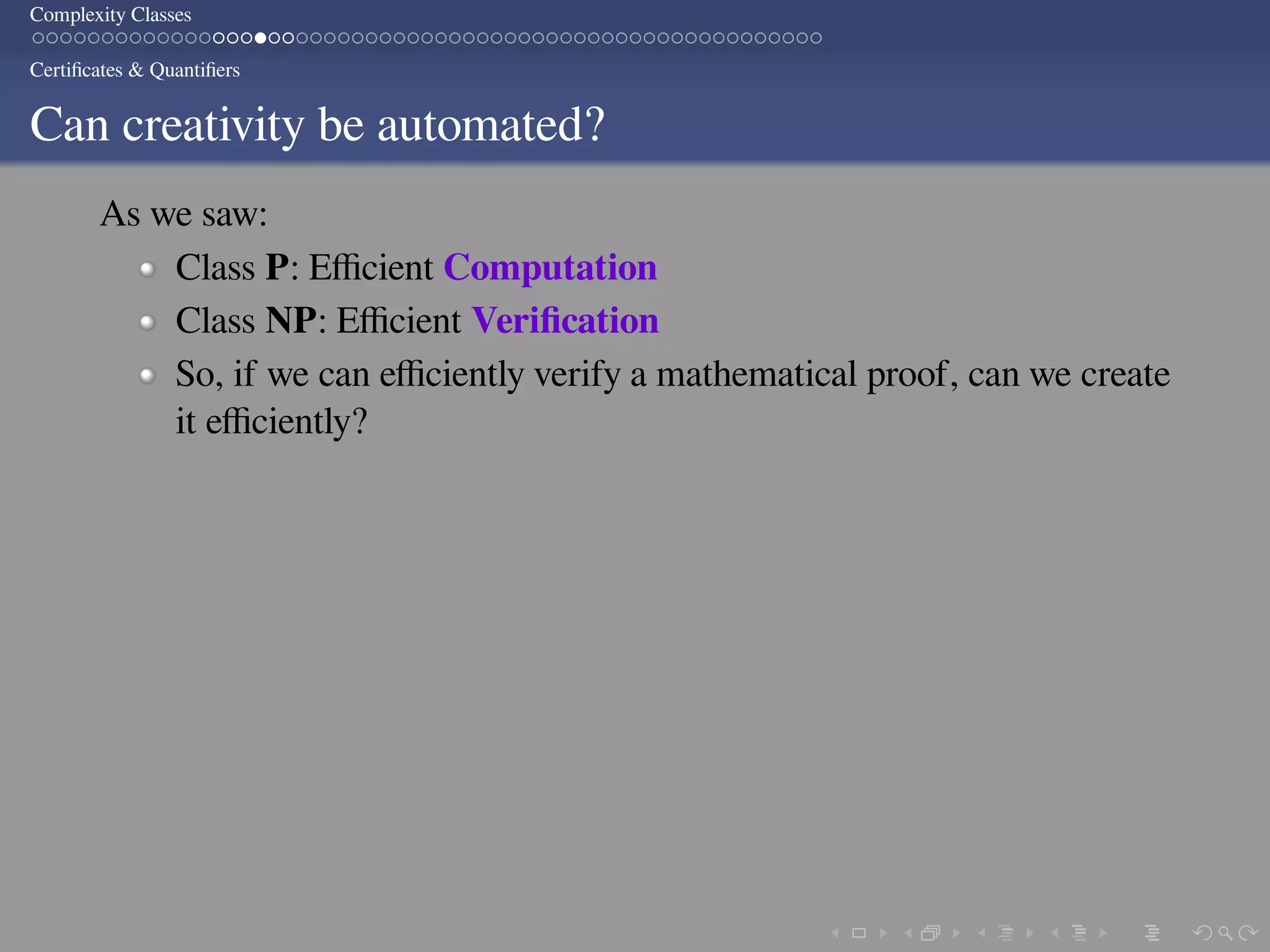 Computational Complexity: Complexity Classes | PPT