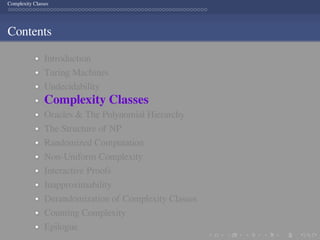 Computational Complexity: Complexity Classes | PPT