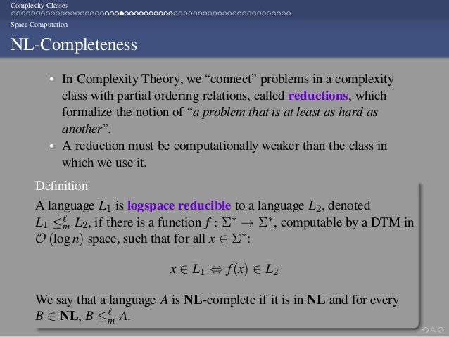 Computational Complexity Complexity Classes Computational Complexity Complexity Classes