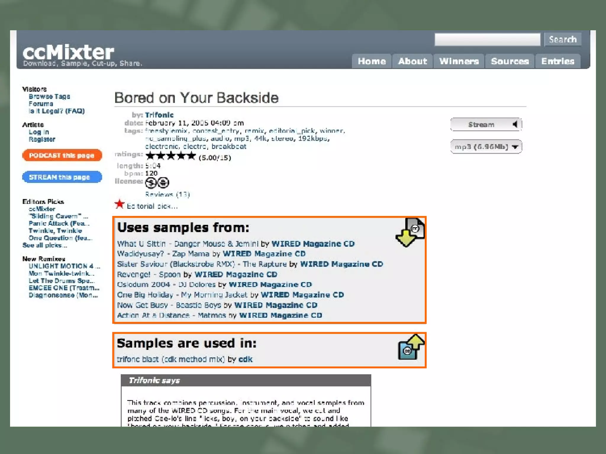 Trifonic / Bored on Your Backside 