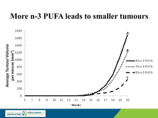 More n-3 PUFA leads to smaller tumours
 