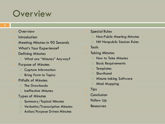how to take meeting notes template