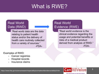 CanREValue: A Framework for the Incorporation of Real-World Evidence ...