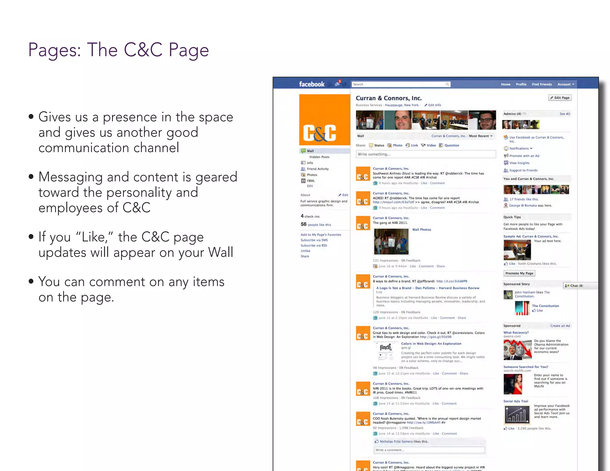C&C social media presentation | PPT