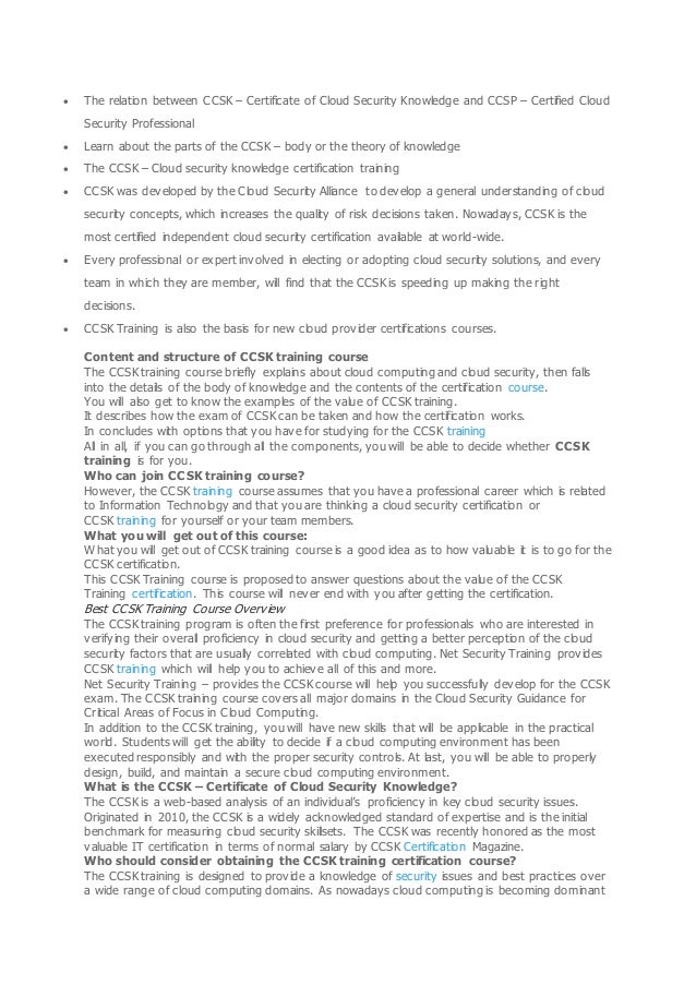 CCSK Prüfungs-Guide