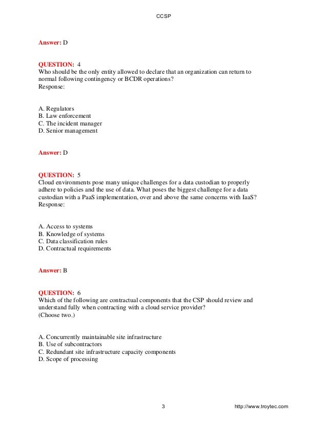 CCSP Testantworten | Maxtic