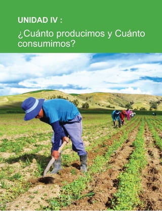 UNIDAD IV :
¿Cuánto producimos y Cuánto
consumimos?
 