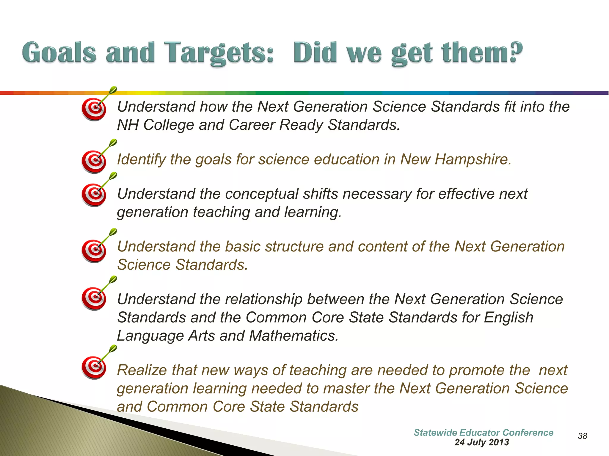 38 
•REQUIRE THAT TEACHERS FOCUS MORE ATTENTION ON REASONING AND “THINKING PRACTICES.” 
•REQUIRE STUDENTS TO PARTICIPATE IN MAKING THEIR THINKING PUBLIC AND COGENT. 
•STUDENTS WILL NEED GUIDANCE TO MAKING THEIR THINKING… 
•Visible 
•Public 
•Available to others …IN SPEAKING AND WRITING! 
7 October 2014 
Information Updated  