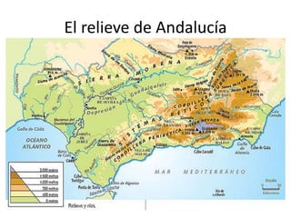 El relieve de Andalucía
