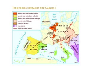 Territorios herdados por Carlos I
 